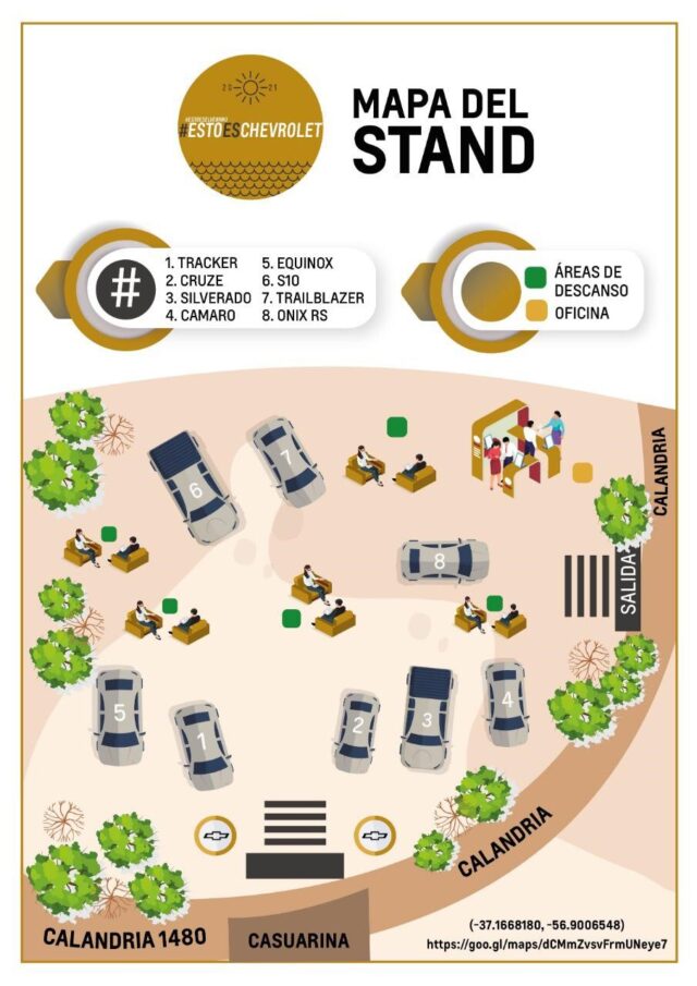 Mapa Stand del Bosque
