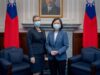La presidenta de Taiwan recibió a la nueva directora del AIT